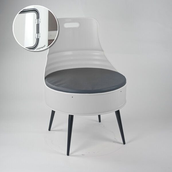 Lockengelöt Stuhl aus einem Hamburger Ölfass