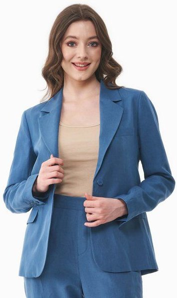 Thumbnail - ORGANICATION Blazer aus TENCEL Lyocell und Leinen