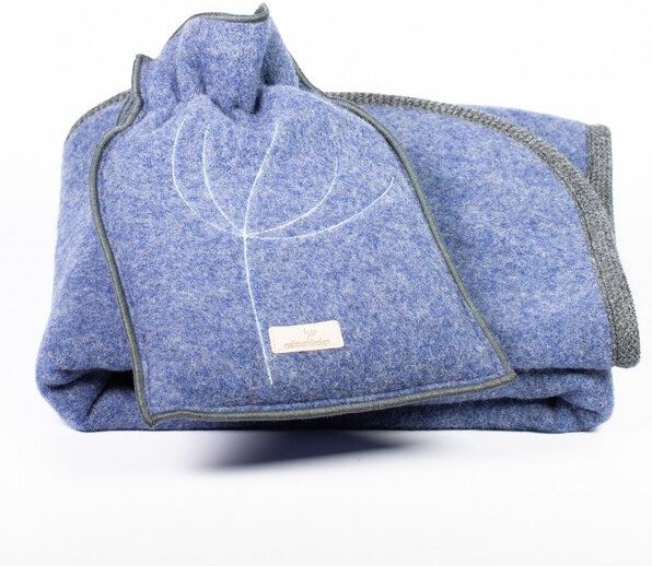 nahtur-design Baby- und Kinder - Wolldecke mit passender Ökowärmflasche im Set aus kuscheligem Flauschloden