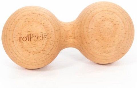 rollholz Doppelkugel - nachhaltiges Faszientraining und Eigenmassage