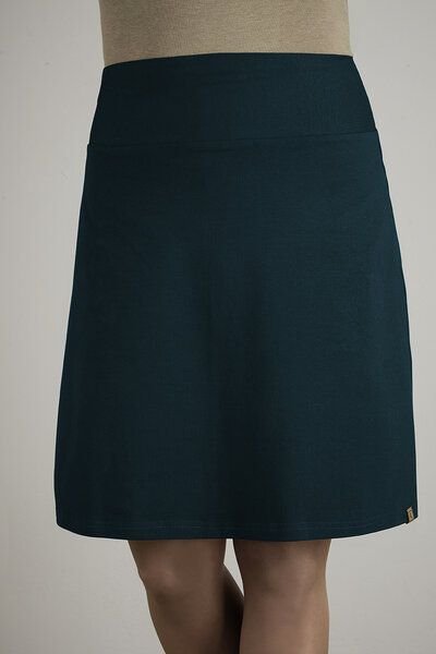 La Gitana Damen Rock A- Linie, „June“ mit elastischem Bündchen aus zertifiziertem Bio Baumwolljersey – fair & nachhaltig...