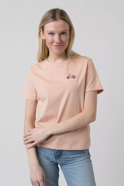Bavarian Caps Damen T-Shirt aus Bio-Baumwolle "Roller" - Pfirsich