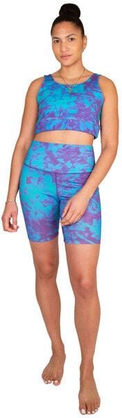 ÆVRIL Damen Kurze Yoga Leggings // Avril Print // Bio-Baumwolle