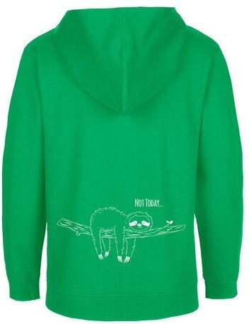 HANDGEDRUCKT Kinder Zip Up Hoody "Not Today"