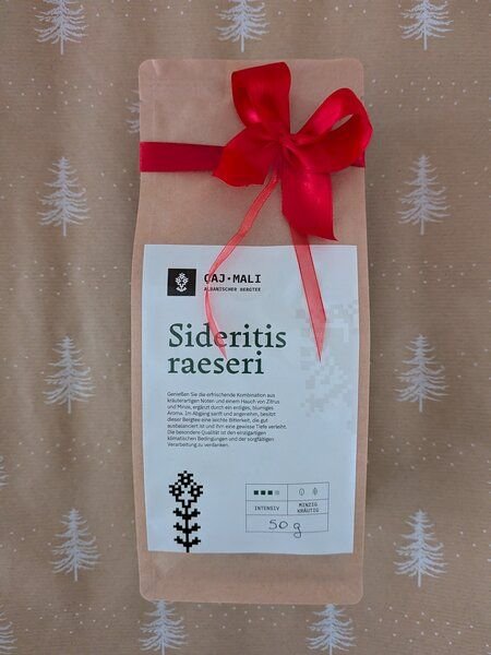 Griechischer Bergtee aus Albanien - Caj Mali - Sideritis Raeseri - geschnitten