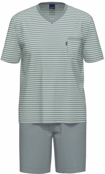 Thumbnail - Ammann Schlafanzug kurz | Brusttasche | Bio-Baumwolle | Veraguas