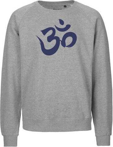 Peaces.bio - handbedruckte Biomode Bio Herren Sweatshirt Om