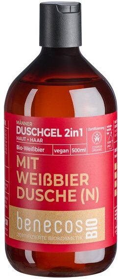 benecos BIO MIT WEIßBIER DUSCHE(N) - DUSCHGEL 2IN1 BIO-WEISSBIER - vegan