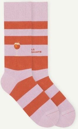 von Jungfeld Gestreifte Socken mit Spritz Icon | 1 Paar