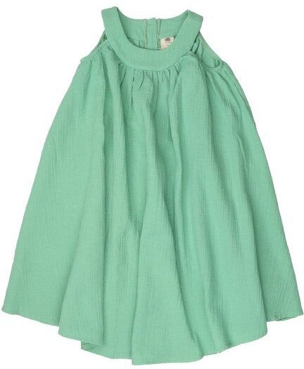 Mädchen Kleid GOTS zertifiziert – Hellgrün, ärmellos, weich & bequem | von Walkiddy