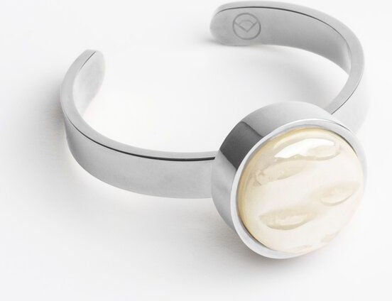 ALEXASCHA Größenverstellbarer Ring mit Stein | Silber