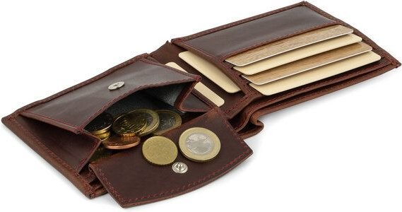 Simaru Geldbeutel aus Leder , Portemonnaie mit RFID-Schutz, Geldbörse