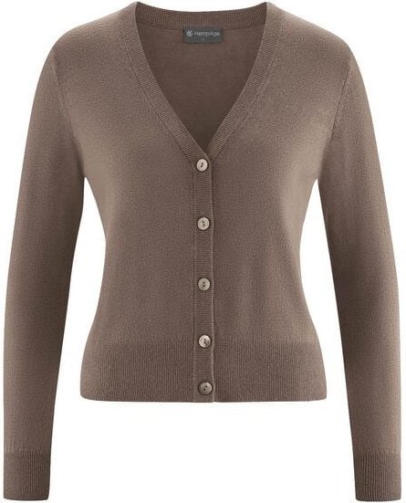Hempage Damen Strickjacke kurz Hanf/Bio-Baumwolle