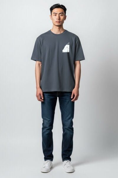 ilovemixtapes Bergpanorama T-Shirt – Berg & Wander Shirt | Blue Grey Unisex