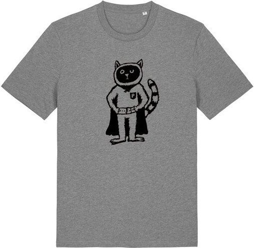 Superkater Karlo / Superheld - päfjes Fair Wear Bio Männer T-Shirt