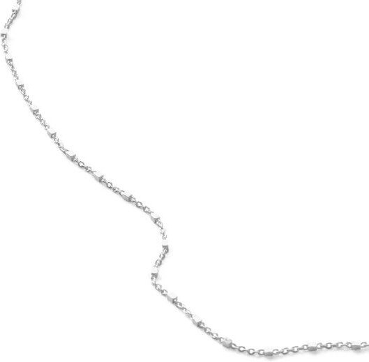 Jonathan Radetz Jewellery Kette Endless, fine, raw, snake, finecube, fine square, flow, endlos, Länge 120cm, Silber 925,...