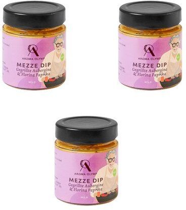 Aroma Olymp Bio Mezze Dip - Gegrillte Aubergine und Florina Paprika