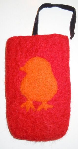 short'n'pietz handgefilzte IPhone-Hülle aus 100% Schafswolle