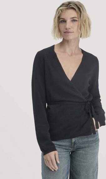 hessnatur Strick Jacke Relaxed aus Schurwolle mit Kaschmir