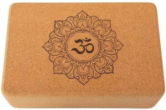 Divasya Yogablock "natural touch" aus Kork / mittlere Größe / abgerundete Ecken