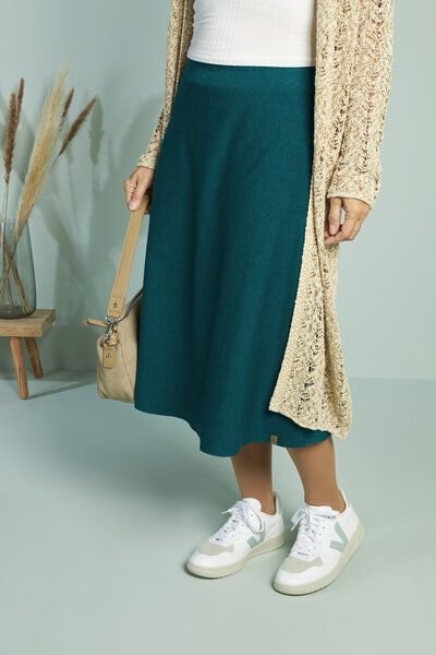 La Gitana Anella ECO Midirock aus Bio-Baumwolle – Nachhaltiger Damenrock in A-Linie