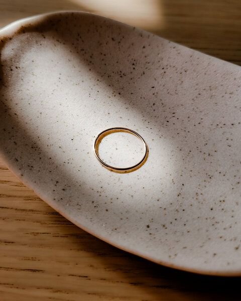 lille mus Ring 'Basic' 925 Silber / vergoldet