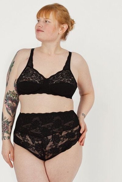 erlich textil Hermine Taillenslip mit Spitze aus Q-Nova, made in Europe