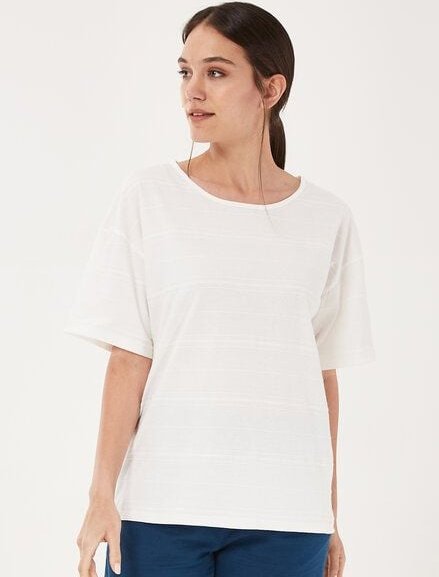 ORGANICATION T-Shirt aus Bio-Baumwolle mit halblangen Ärmeln