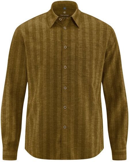 HempAge Gestreiftes Hemd Hanf/Biobaumwolle Casual Fit