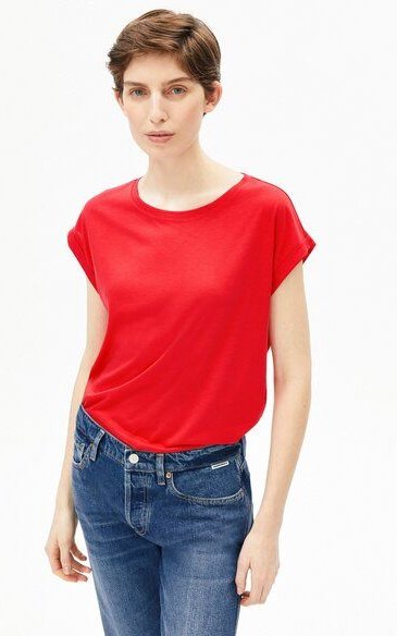 ARMEDANGELS JILAANA Damen T-Shirt aus TENCEL Lyocell Mix