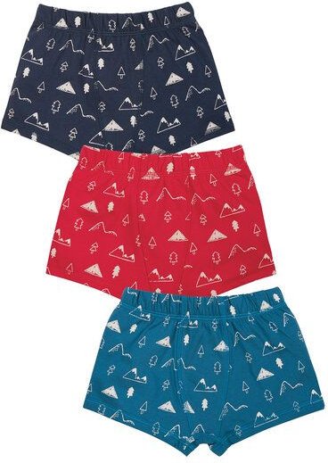 Frugi Boxershorts für Jungs mit Bergprint - Dreierpack
