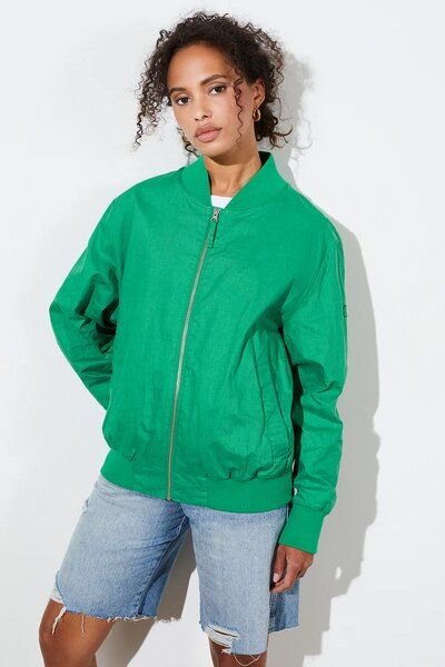 LangerChen Jacket Winton - Boyfriend Bomberjacke aus Leinen