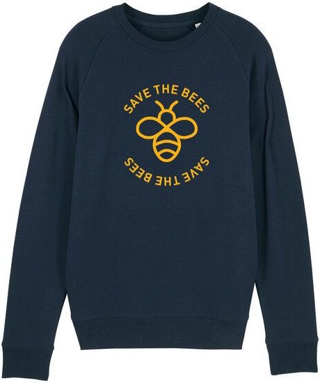 University of Soul Herren Sweatshirt aus Bio-Baumwolle "Save the Bees"