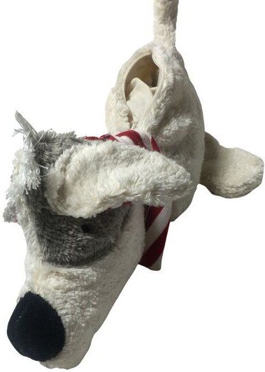 Pat und Patty Wärmekissen "Hund",Farbe: naturweiß , Bio Dinkelkörner oder Kirschkern,100 % Baumwolle kbA.