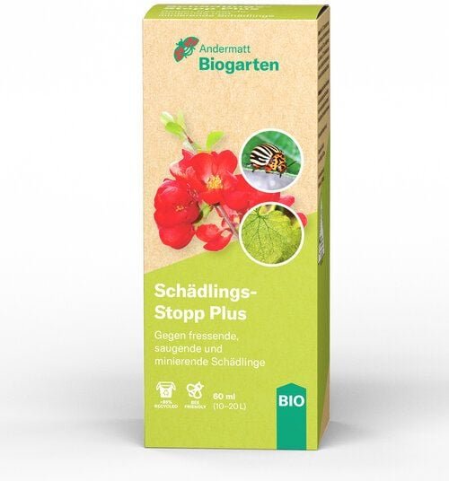 Andermatt Biogarten SchädlingsStopp Plus – Pflanzenschutzmittel gegen Trauermücken sowie saugende und beißende Insekten