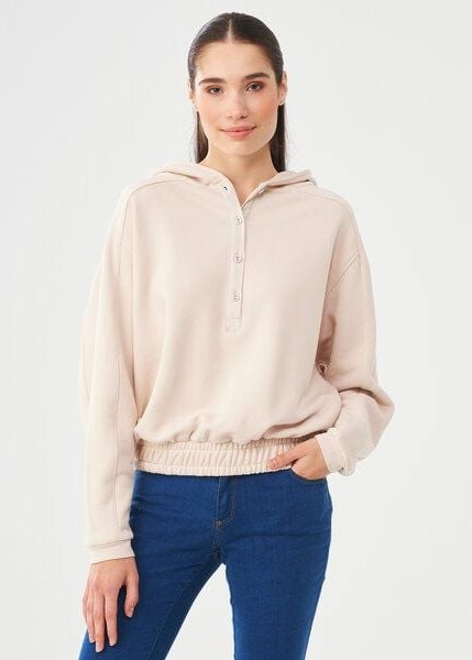 ORGANICATION Kapuzenpullover aus Bio-Baumwolle & Modal mit recyceltem Polyester