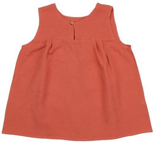 Kleinkinder Blusentop GOTS-zertifiziert aus Bio-Baumwolle goldocker – Walkiddy