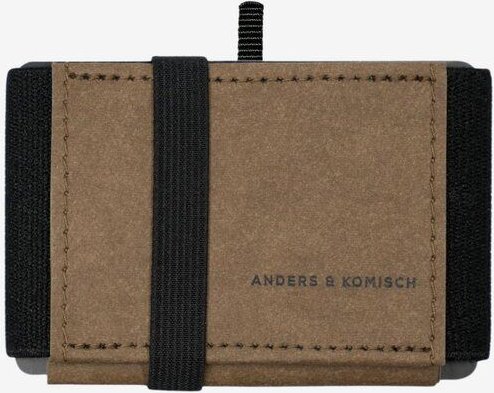 ANDERS & KOMISCH MINI PRO Wallet mit Münzfach - Kleines cleveres Portemonnaie Braun