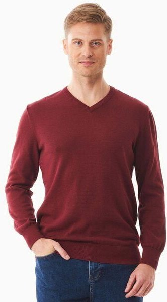ORGANICATION Pullover aus Bio-Baumwolle mit V-Ausschnitt