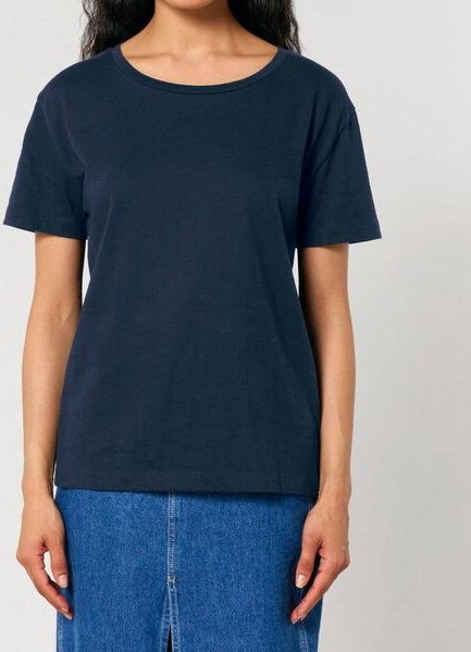 FAIRTICKEN BASICS Damen Basic Rundhals T-Shirt aus 100% Bio-Baumwolle