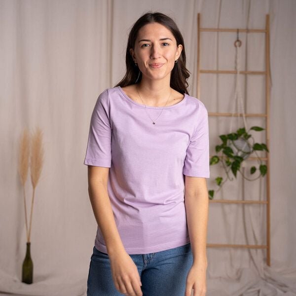 Vresh Clothing Veronika, T-Shirt mit U-Boot Ausschnitt