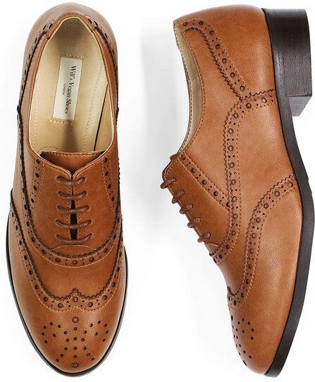 Will's Vegan Shop Weit geschnittene Oxford Brogues