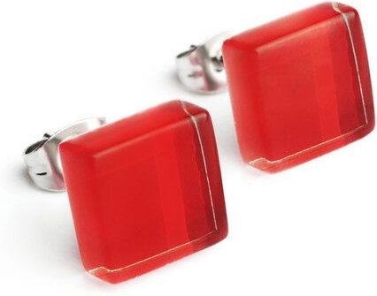 Thumbnail - ALEXASCHA Minimalistische Ohrstecker, klein, aus Glas | PUREFORM