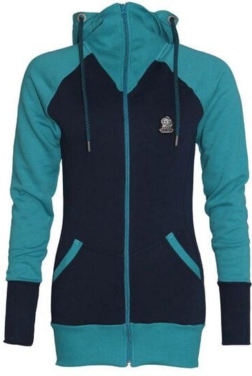 FÄDD Damen Sweatjacke Hoodie aus Bio-Baumwolle "Troijer Z Heimat" Navy Blau