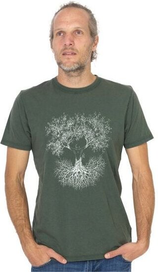 Life-Tree Organic Fairwear Shirt Men Stone Washed Green Fusion