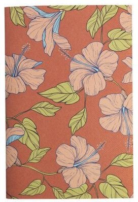 TRANQUILLO Notizbuch HIBISCUS rot A5 oder A6 (NB251, NB252)