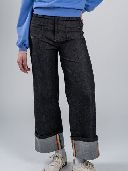 Mademoiselle YéYé Jeans Hose mit geradem Bein aus Bio-Baumwolle