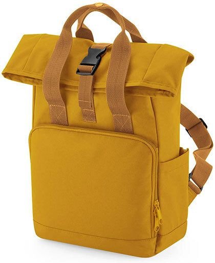 BagBase Recycled Mini Twin Handle Roll-Top Backpack Rucksack und Handtasche