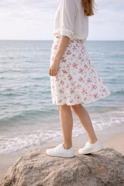 æbletræ BIO Rock – Blümchen – creme/rosa/grün