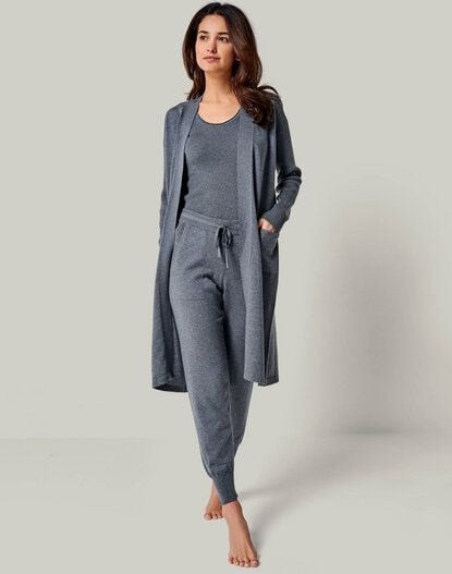 YOU LOOK PERFECT Merino Loungewear Set "Cardigan Blossom & Top Blossom & Hose Bella"